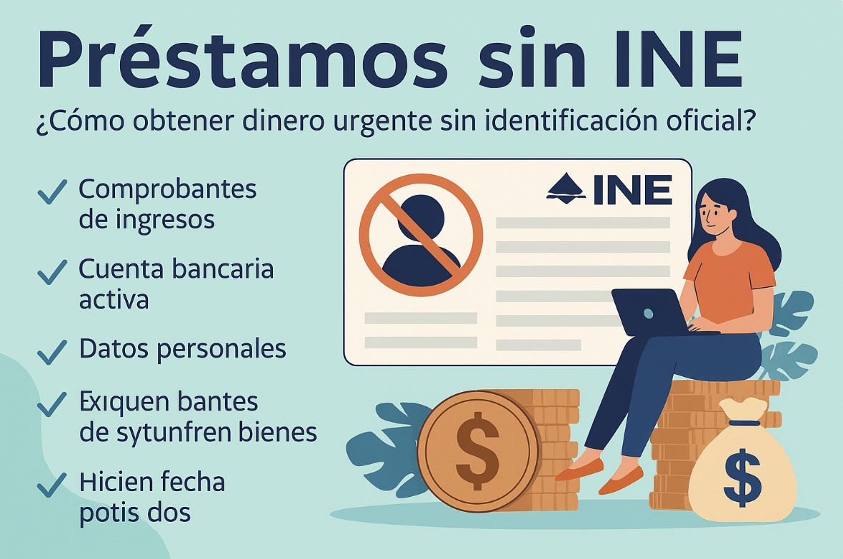 Préstamos sin INE: ¿cómo obtener dinero urgente sin identificación oficial?